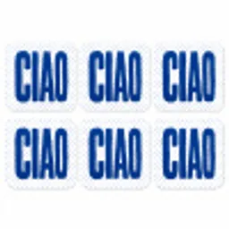 Ciao - Blauw - Stippen onderzetter kurk middel -3d