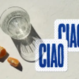 Ciao - Stippen - Roze - Wit onderzetter kurk middel -sfeer4