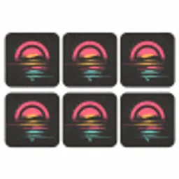 Cirkel - Abstract - Roze onderzetter kurk middel -3d