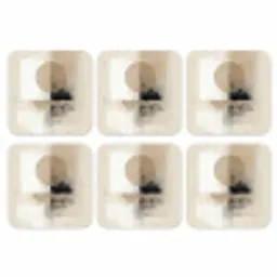 Cirkel - Compositie - Diepte - Beige onderzetter kurk middel -3d