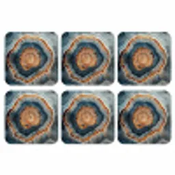 Cirkel - Ringen - Steen - Tinten onderzetter kurk middel -3d