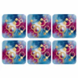Cirkels - Goud - Abstract onderzetter kurk middel -3d