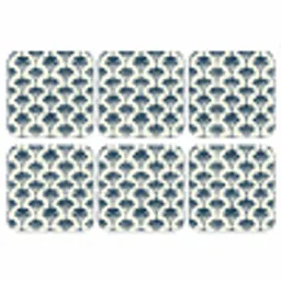 Klassiek - Motief - Blauw onderzetter kurk middel 366 -3d