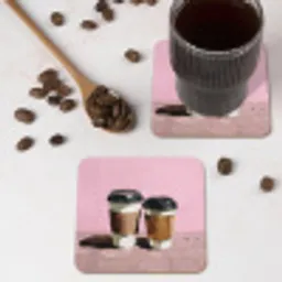 Koffiebekers - Deksel - Verf - Textuur onderzetter kurk middel -sfeer2