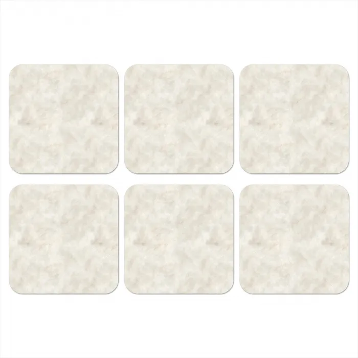 Crèmebeige - Marmer - Aders onderzetter kurk middel 366 -3d