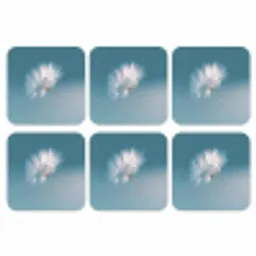 Paardenbloempluisje - Blauw - Lucht onderzetter kurk middel -3d