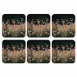 Hert - Wilde bloemen - Bos onderzetter kurk middel -3d