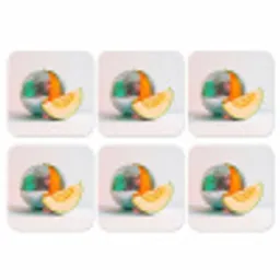 Disco - Discobal - Meloen - Pastel onderzetter kurk middel -3d