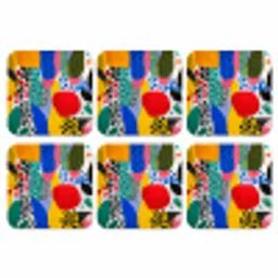 Stippen - Vormen - Modern - Kleuren onderzetter kurk middel -3d