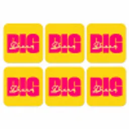 Dream big - Geel - Roze onderzetter kurk middel -3d