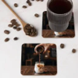 Espresso - Melk - Café onderzetter kurk middel -sfeer2