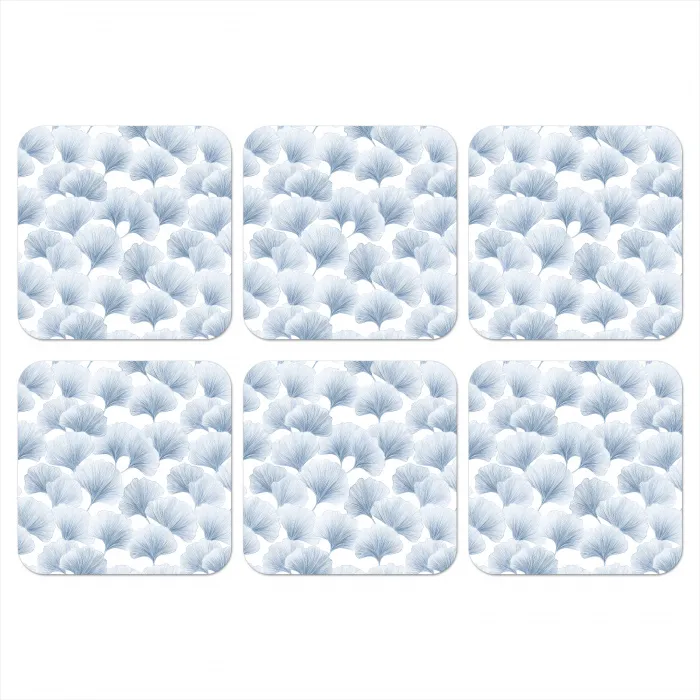 Waaier - Modern - Blauw onderzetter kurk middel 366 -3d