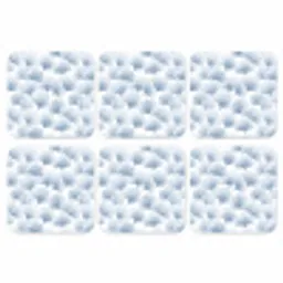 Waaier - Modern - Blauw onderzetter kurk middel 366 -3d