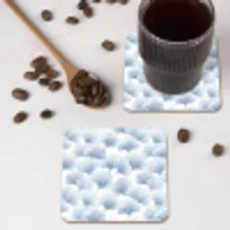 Waaier - Modern - Blauw onderzetter kurk middel 366 -sfeer2