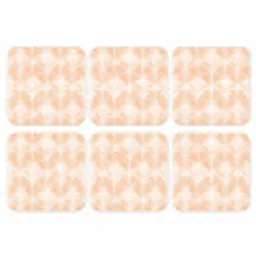 Waaier - Patroon - Perzik onderzetter kurk middel 366 -3d