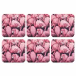 Flamingo - Roze - Dieren onderzetter kurk middel -3d