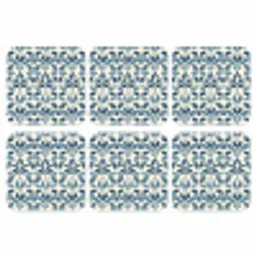Flora - Modern - Blauw onderzetter kurk middel 366 -3d