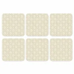 Floraal - Ornament - Beige onderzetter kurk middel 366 -3d