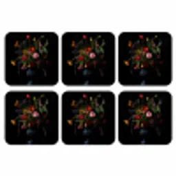 Bloemen - Bessen - Klassiek onderzetter kurk middel -3d