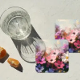 Bloemen - Kleurrijk - Bloei onderzetter kurk middel -sfeer4