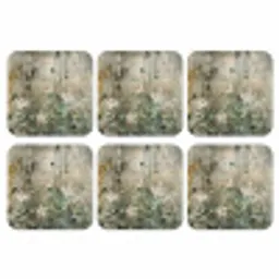 Bloemen - Bladeren - Abstract - Modern onderzetter kurk middel -3d