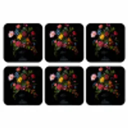 Bloemen - Vrolijk - Vaas onderzetter kurk middel -3d