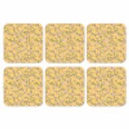 Bloemen - Motief - Geel onderzetter kurk middel 366 -3d