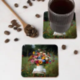Bloemen - Krukje - Gieter - Veld onderzetter kurk middel -sfeer2