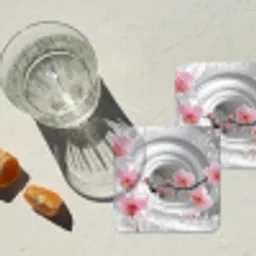 Bloemen - Tunnel - Abstact - 3D effect onderzetter kurk middel -sfeer4