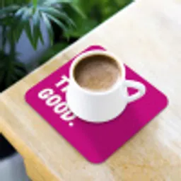 Focus on the good - Roze - Simple onderzetter kurk middel -sfeer5