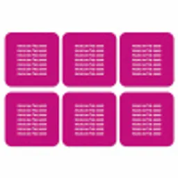 Focus on the good - Roze - wit onderzetter kurk middel -3d