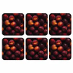 Fruit - Close up - Nectarines onderzetter kurk middel -3d