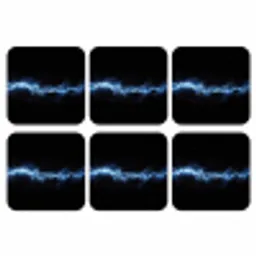 Gaming - Bliksemflits - Blauw - Energie onderzetter kurk middel -3d