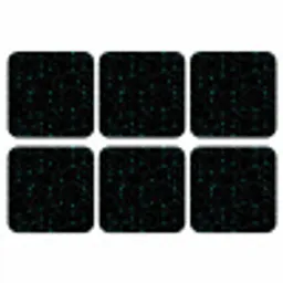 Gaming - Netwerk - Blauw - Punten - Patroon onderzetter kurk middel -3d