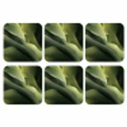 Gaming - Golven - Abstract - Heuvels - Groen onderzetter kurk middel -3d