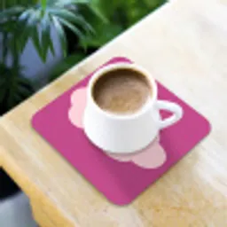 Girl power - Wolk - Roze onderzetter kurk middel -sfeer5