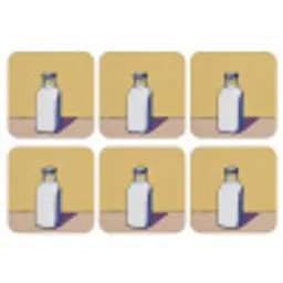 Glazen - Fles - Illustratie - Melk onderzetter kurk middel -3d