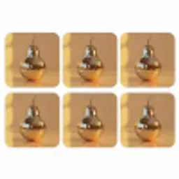Goud - Disco - Glitter - Peer onderzetter kurk middel -3d
