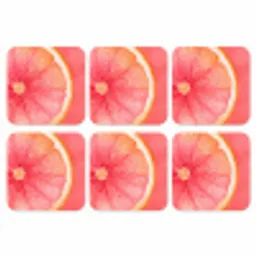 Grapefruit - Roze - Levendig onderzetter kurk middel -3d