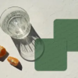 Groen - Strepen - Patroon onderzetter kurk middel 366 -sfeer4