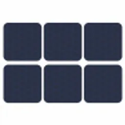 Hexagon - Patroon - Blauw onderzetter kurk middel 366 -3d