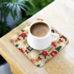 Illustratie - Kerst - Beige onderzetter kurk middel 366 -sfeer5