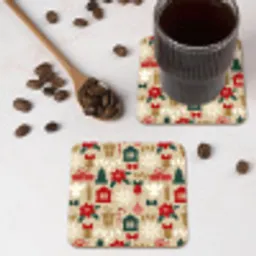 Illustratie - Kerst - Beige onderzetter kurk middel 366 -sfeer2