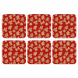 Illustratie - Koekjes - Rood onderzetter kurk middel 366 -3d
