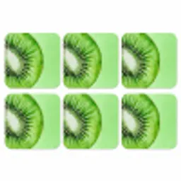 Kiwi - Groen - Fris onderzetter kurk middel -3d