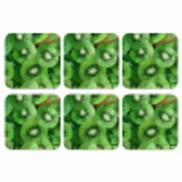 Kiwi - Groen - Pitten onderzetter kurk middel -3d
