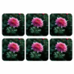 Blad - Chrysant - Roze - Schaduw onderzetter kurk middel -3d