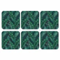 Bladeren - Inductie beschermer - Jungle - Tropical onderzetter kurk middel -3d