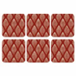 Bladeren - Rood - Elegant onderzetter kurk middel -3d