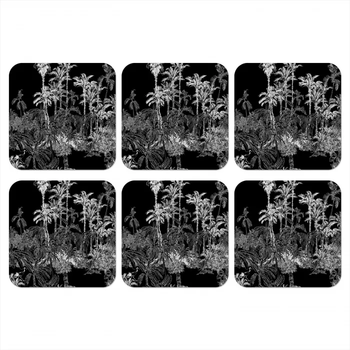 Bladeren - Inductie beschermer - Bomen - Inductie mat - Jungle onderzetter kurk middel -3d